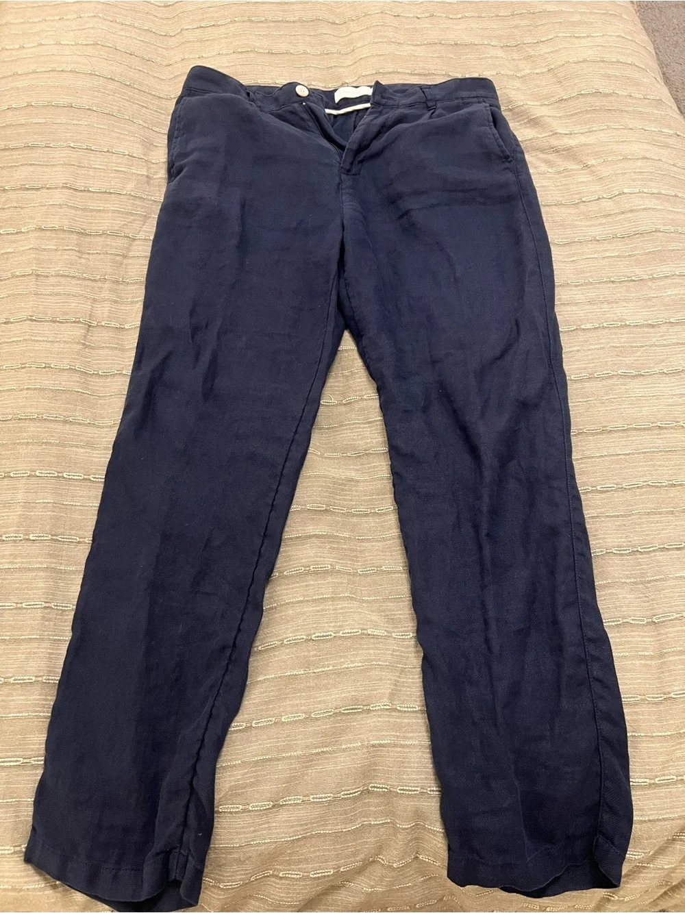 Men's Dark Navy Dress Pants — Lightweight Classic Trousers